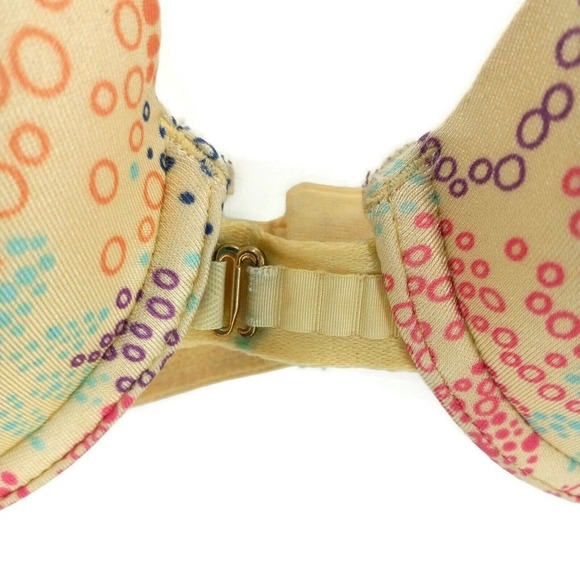 Lily Of France Womens Push Up Bra Multicolor Floral Stretch Underwire Padded 34A - Picture 2 of 11